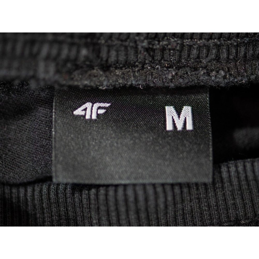 4F Jogger Sweatpants Men's Medium Cotton Tapered Elastic Waist Drawstring Grunge - Picture 3 of 6